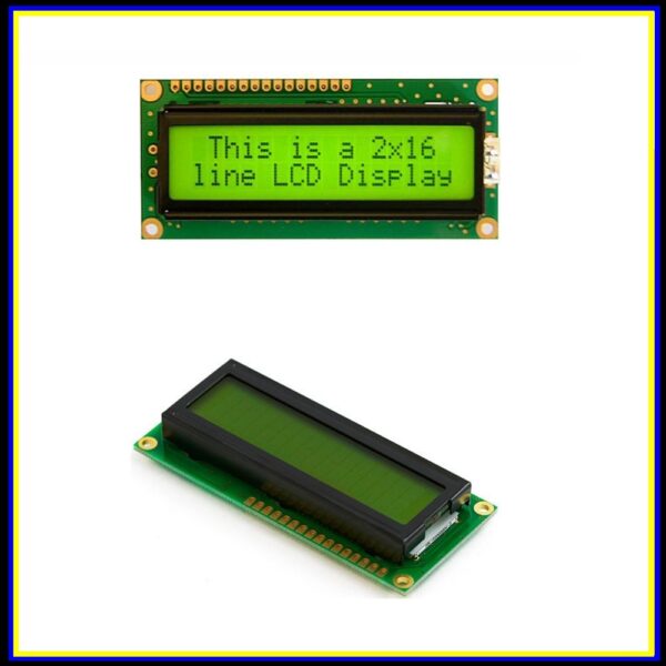 LCD Characters Display 16x02 green and Blue color and IIC / I2C / Interface adapter - Image 6