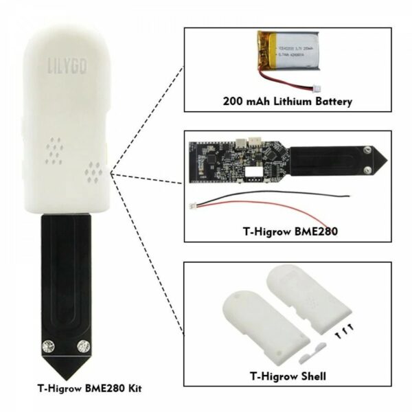 LilyGO TTGO T-Higrow ESP32 - BME280 Sensor - with Case and Battery - Image 5