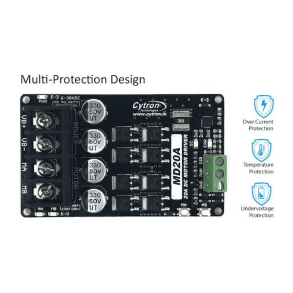 20Amp 6V-30V DC Motor Driver