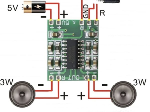 PAM8403 2x3W Mini Digital Power Amplifier Stereo Audio