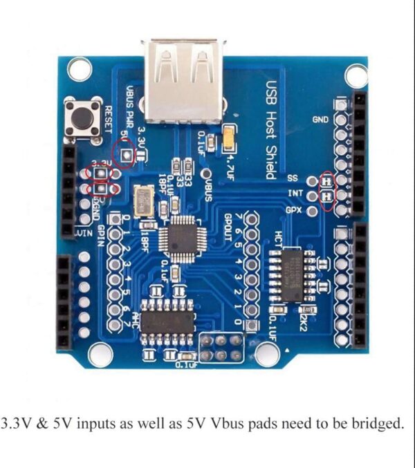 USB Host Shield for Arduino UNO Support Google Android ADK - Image 3