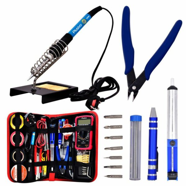 Soldering Iron Kit with Digital Multimeter - All in One - UK Plug - Image 2