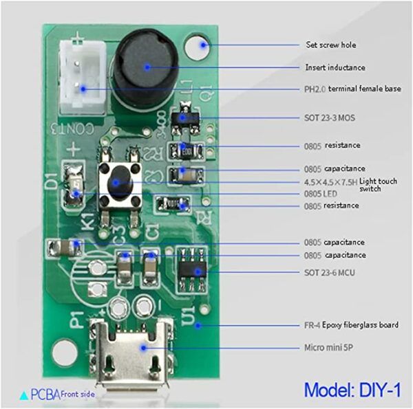 5V Module USB Humidifier Atomization Plate Circuit Board Smoke like vapor steam - Image 11