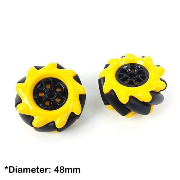 Mecanum Wheel Sets for TT Motor 48mm - 2 wheels - Image 2