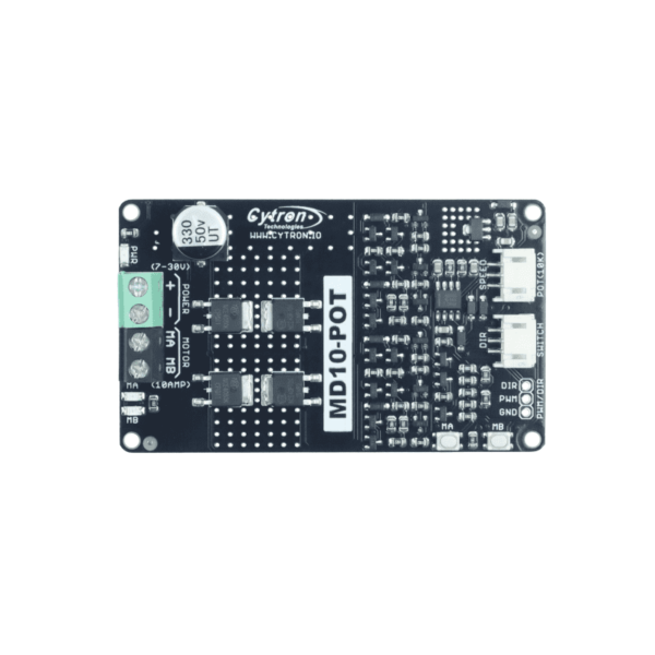 10 Amp 7V-30V Potentiometer & Switch Control DC Motor Driver - Image 3