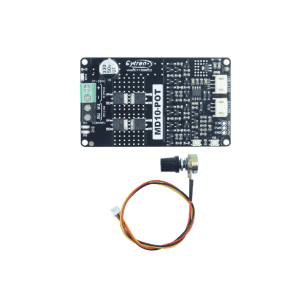10 Amp 7V-30V Potentiometer & Switch Control DC Motor Driver - Image 2