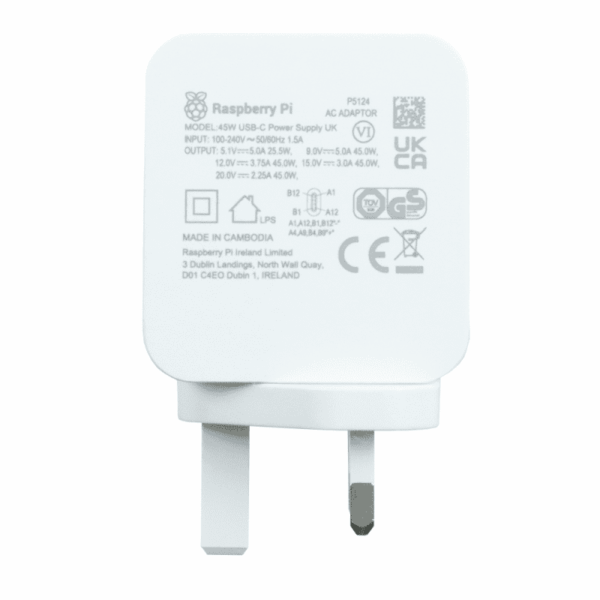 Raspberry Pi 45W USB-C Power Supply - Image 3