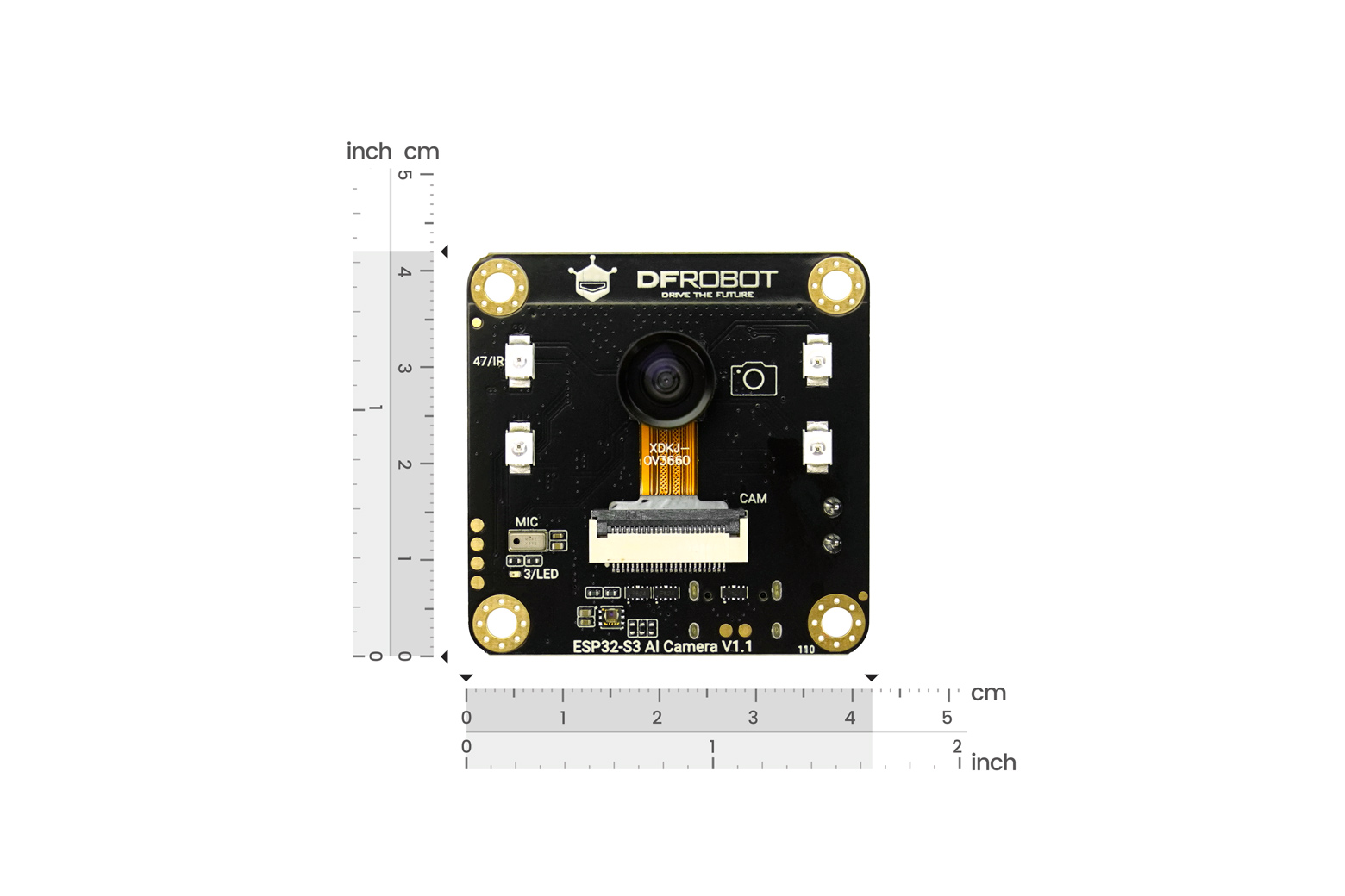 ESP32-S3 AI Camera Module (Edge Image Recognition, Night Vision, ChatGPT Voice Interaction) - Image 2
