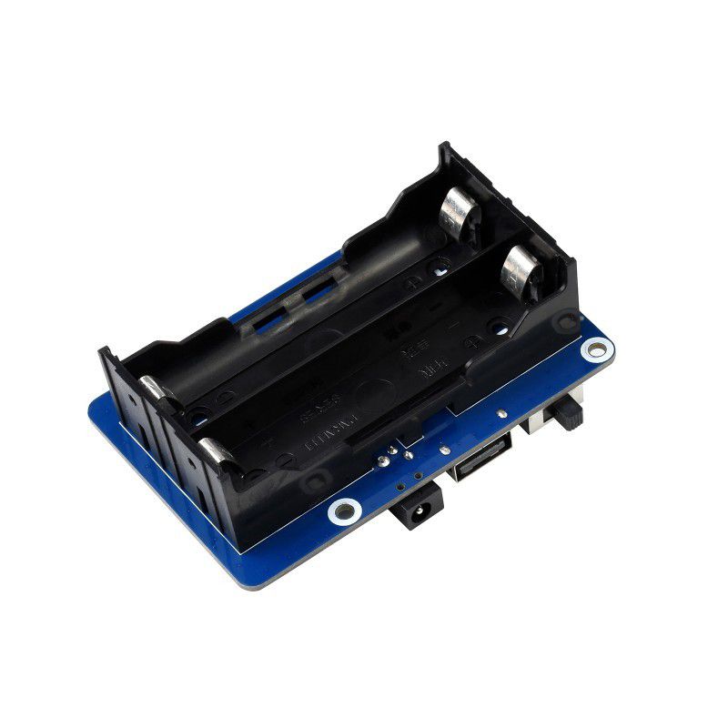 UPS HAT for Raspberry Pi - 5V 5A Output 18650 Li-ion Batteries (Without Battery)